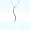 14 kt White gold rainbow Sapphire