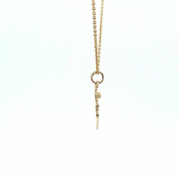 14 kt yellow Gold Custom Triangle Pendant