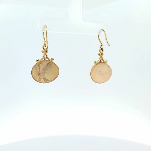 14 kt Yellow Gold Custom Oval Earring