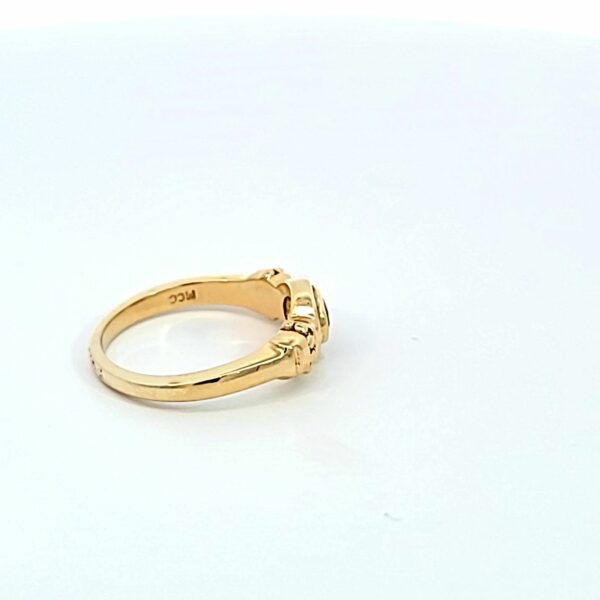 14 kt Yellow Gold Custom Stone Oval Set Ring