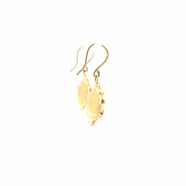 14 kt Yellow Gold Custom Stone Earrings