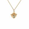 14 kt Yellow Gold Custom Stone Pendandt