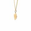 14 kt Yellow Gold Custom Stone Pendandt