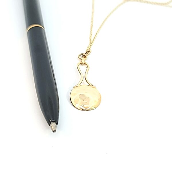 14 kt Yellow Gold Custom Drop Pendant