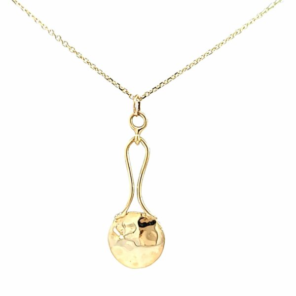 14 kt Yellow Gold Custom Drop Pendant