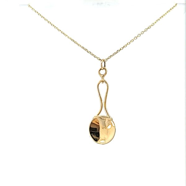 14 kt Yellow Gold Custom Drop Pendant