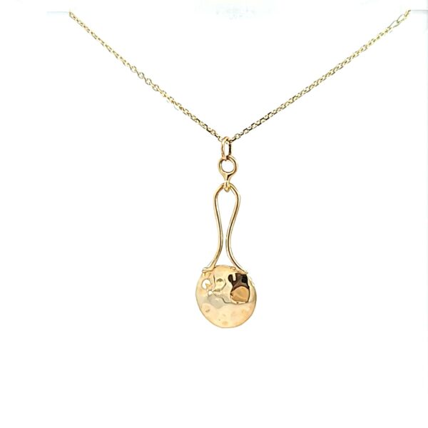 14 kt Yellow Gold Custom Drop Pendant