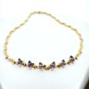14kt yellow gold Tanzanite Necklace
