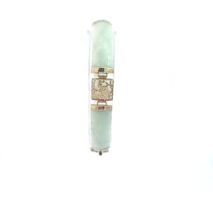 Yellow Gold Vintage Jade Bracelet