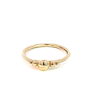 Gold Custom Stacked Ball Ring