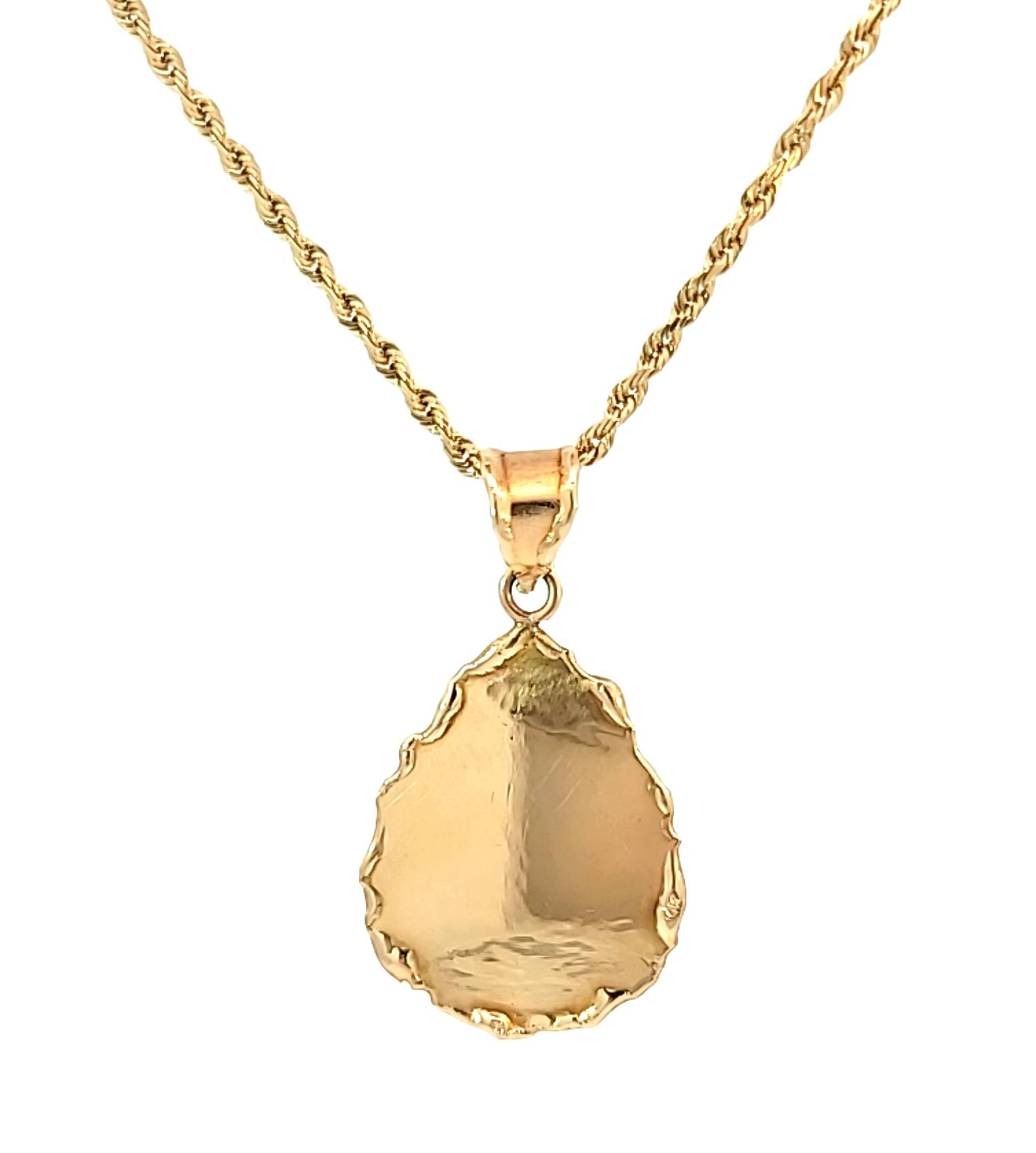 Yellow Gold Opal & Diamond Necklace - Image 4